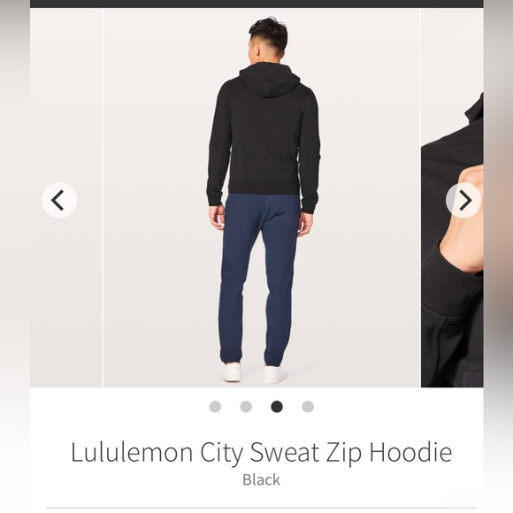 Lululemon city sweat Black Zip-Up Hoodie sz small - Picture 2 of 10